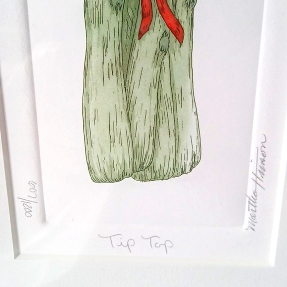 VTG Martha Hinson Serious Vegetables 3 Karats & Tip Top Rare (AP) Print … - Picture 3 of 10